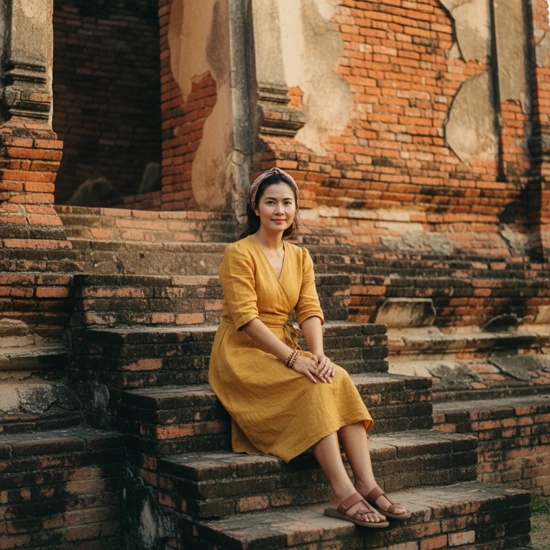 Thai dating — editorial portrait