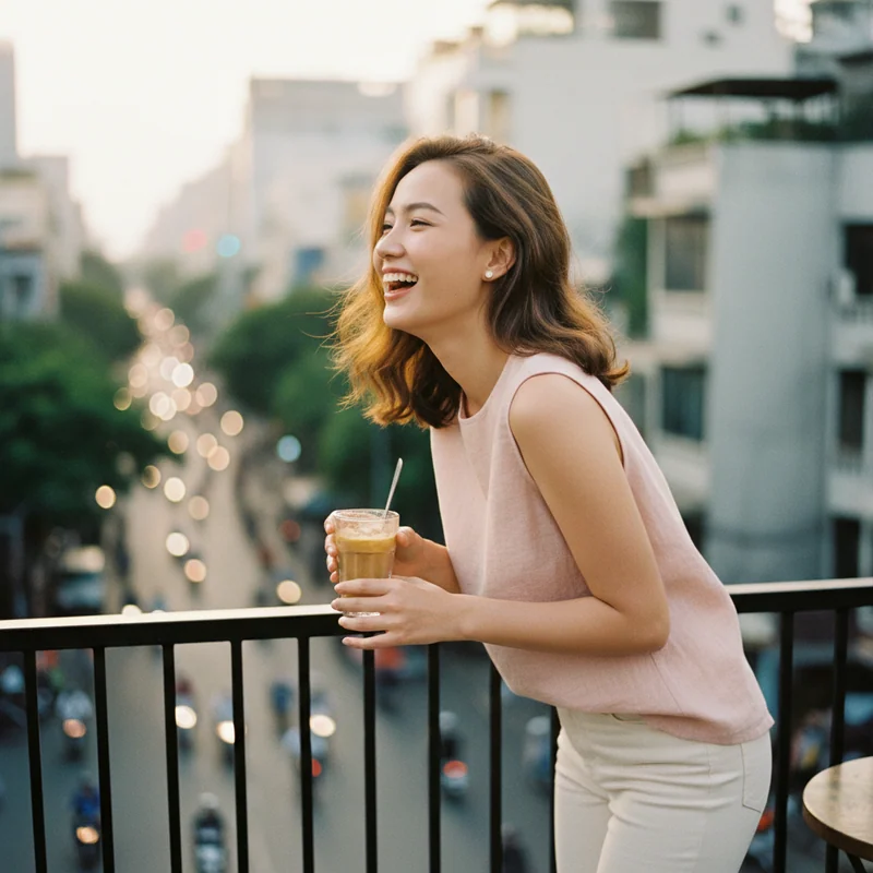 Vietnamese dating — editorial portrait